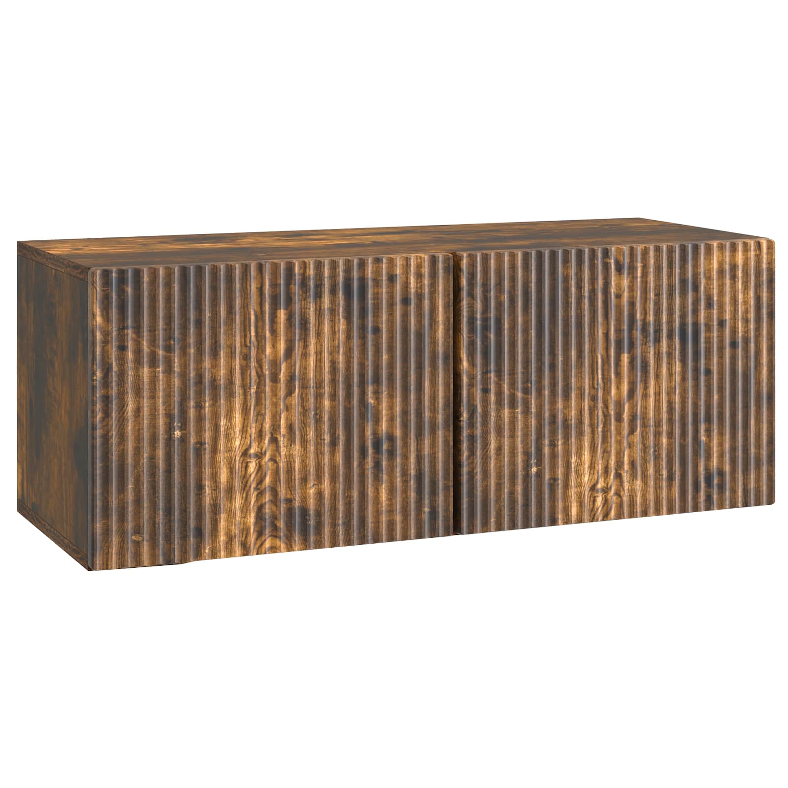 Gabinete de TV de parede carvalho fumado 78,5 x 31 x 30 cm