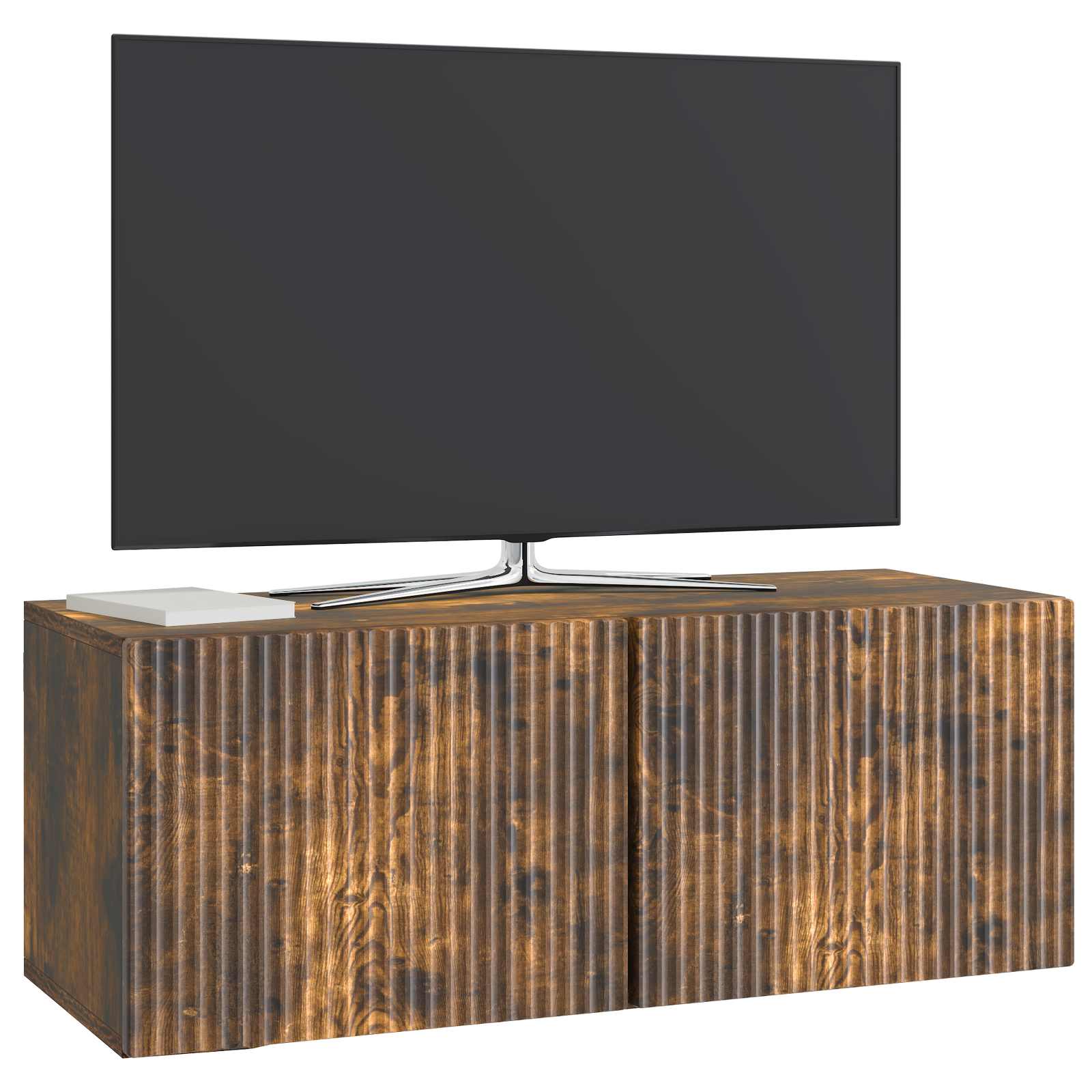 Gabinete de TV de parede carvalho fumado 78,5 x 31 x 30 cm