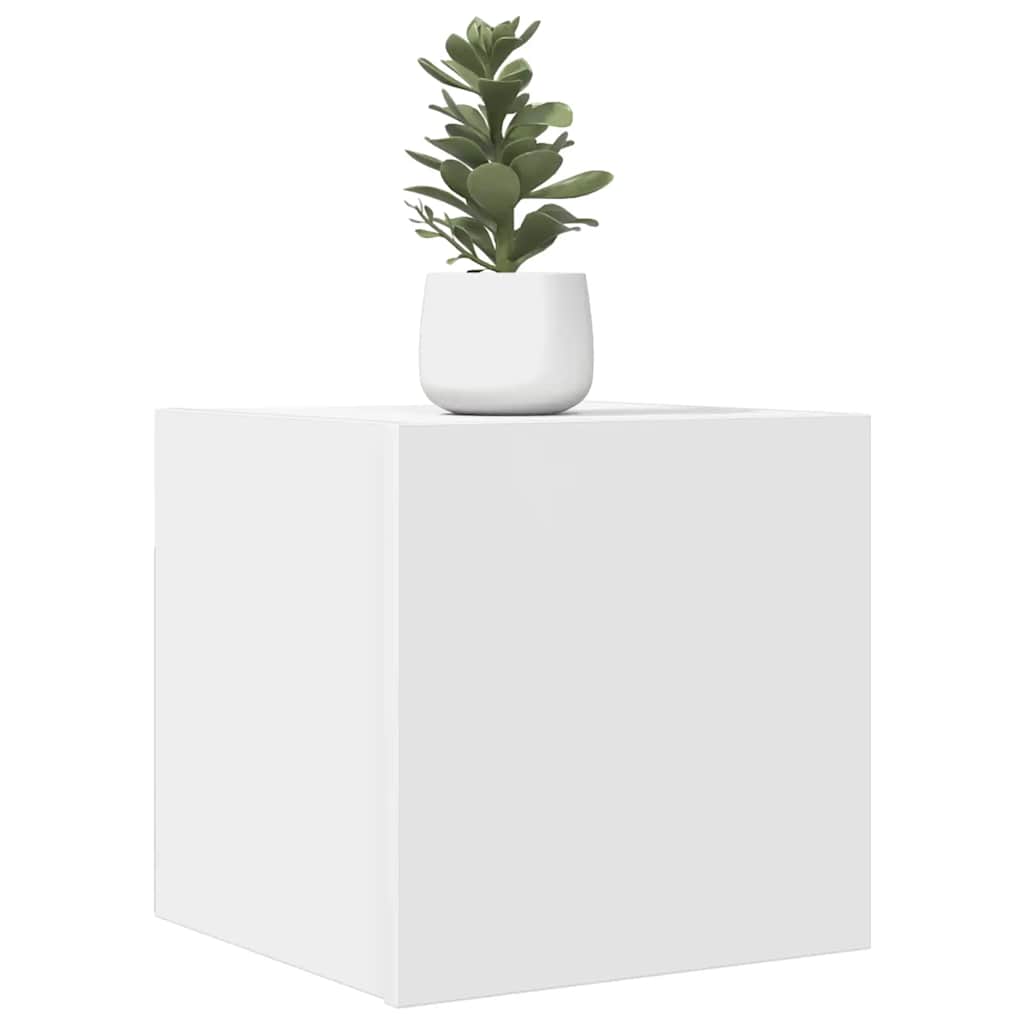 Móvel de TV de parede 4 pcs 30,5x30x30 cm branco