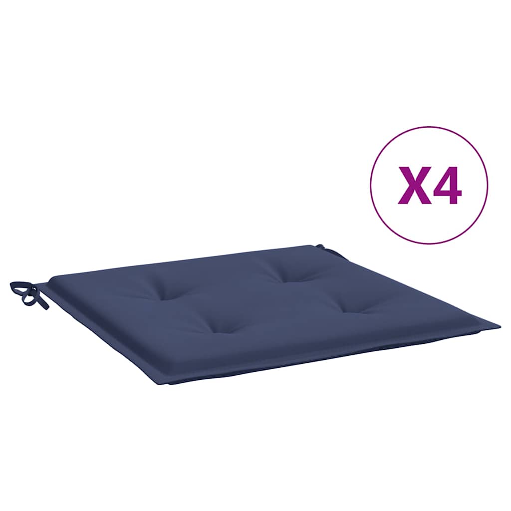 Almofadões p/ sofá de paletes 4 pcs tecido oxford azul-marinho