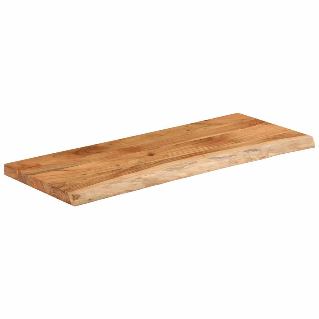 Bancada de casa de banho retangular 140x60x2,5 cm acácia maciça
