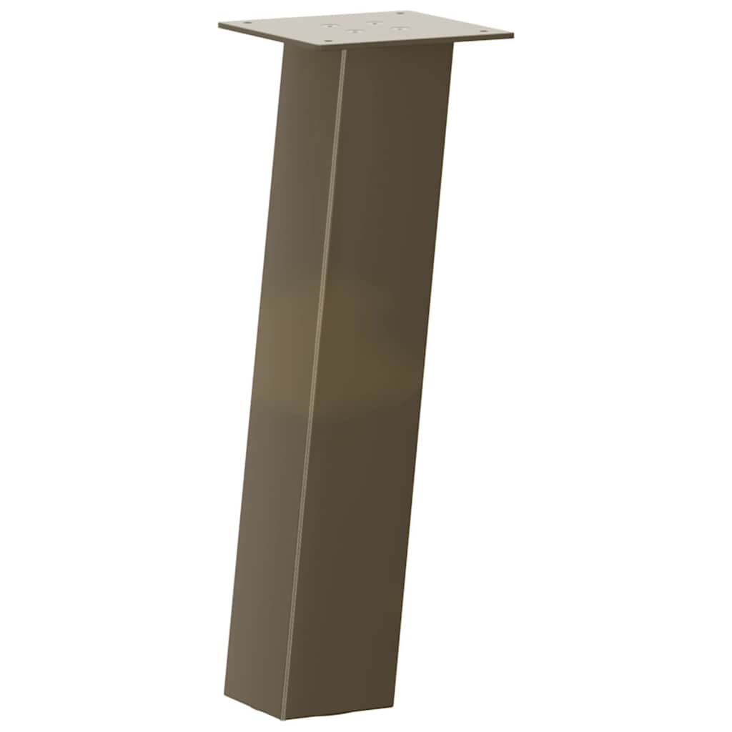 Pés para mesa de centro 4 peças aço natural 30 cm aço