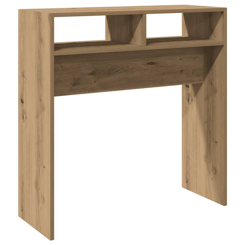 Mesa consola 78x30x80cm derivados de madeira carvalho artisiano