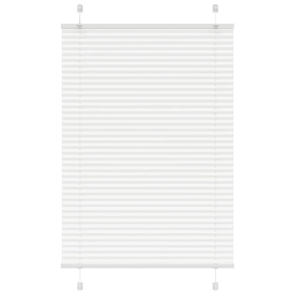 Branco plissada cega 90x100 cm largura tecido 89,4 cm poliéster