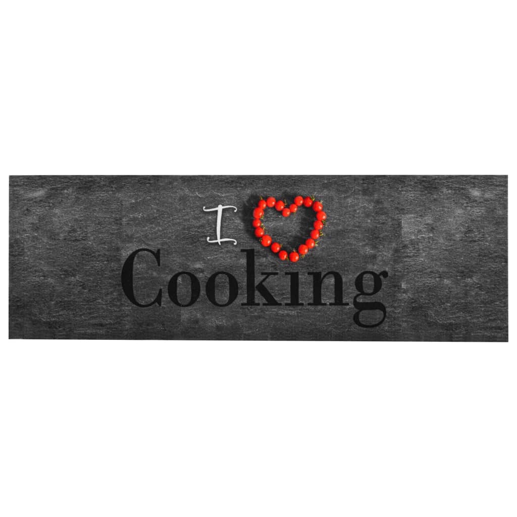 Tapete de cozinha lavável com design cooking 45x150 cm