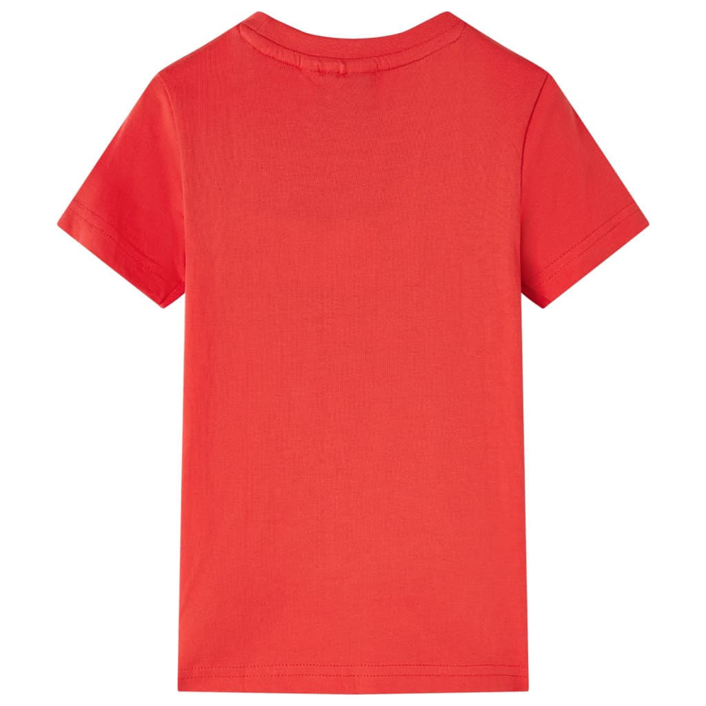 T-shirt para criança vermelho 128