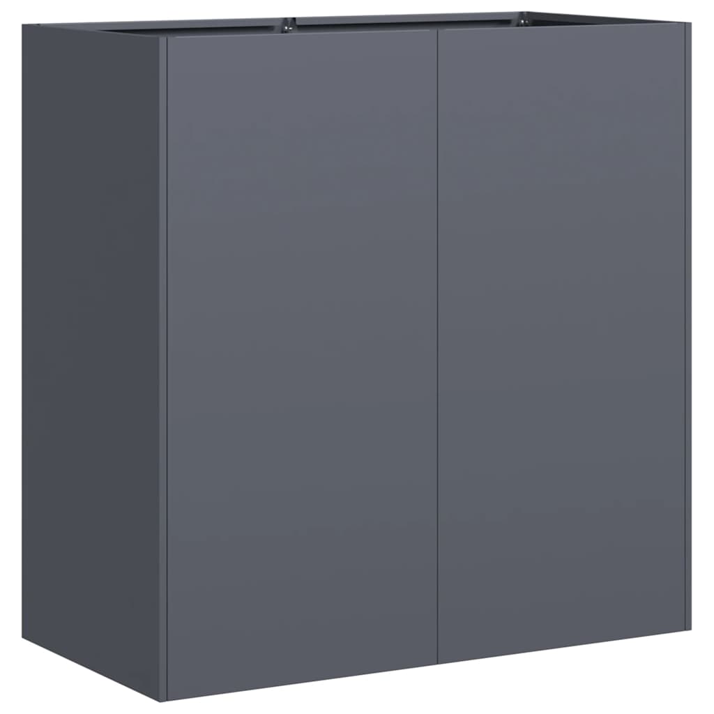 Vaso/floreira 80x40x80 cm aço laminado a frio antracite