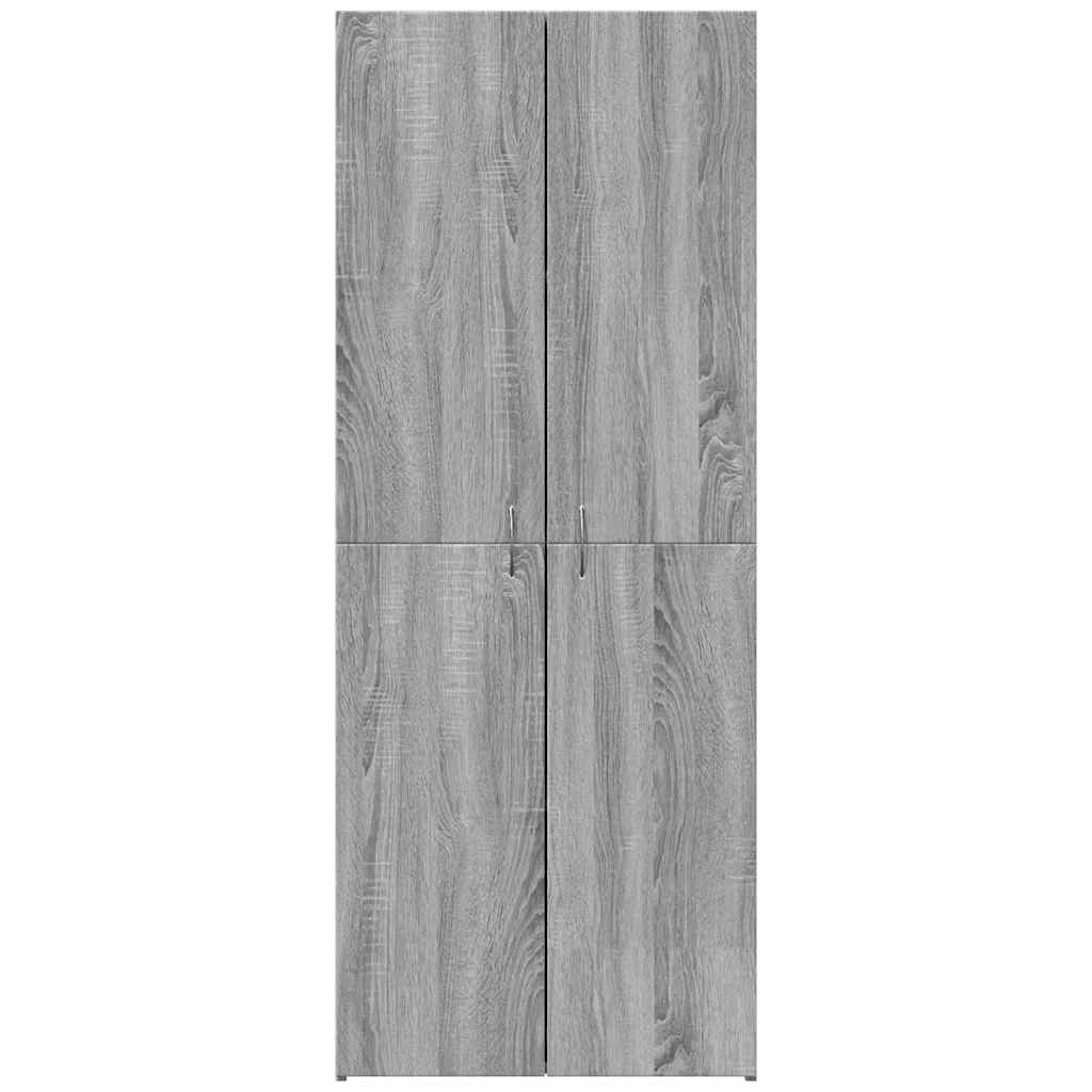 Arquivador 60x32x153 cm derivados de madeira cinzento sonoma