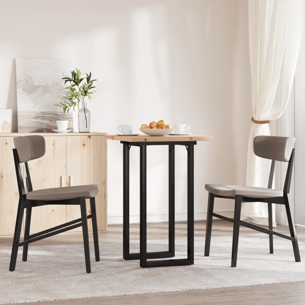Mesa de jantar estrutura em o 50x50x75,5 cm pinho/aço