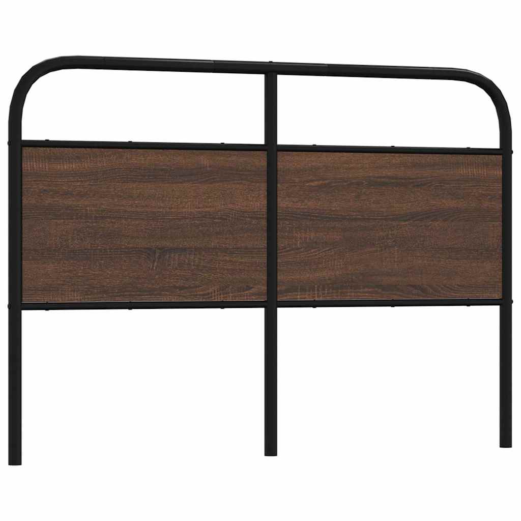 Cabeceira de substituição 120cm derivados madeira/aço carvalho castanho