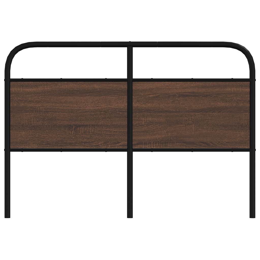 Cabeceira de substituição 120cm derivados madeira/aço carvalho castanho