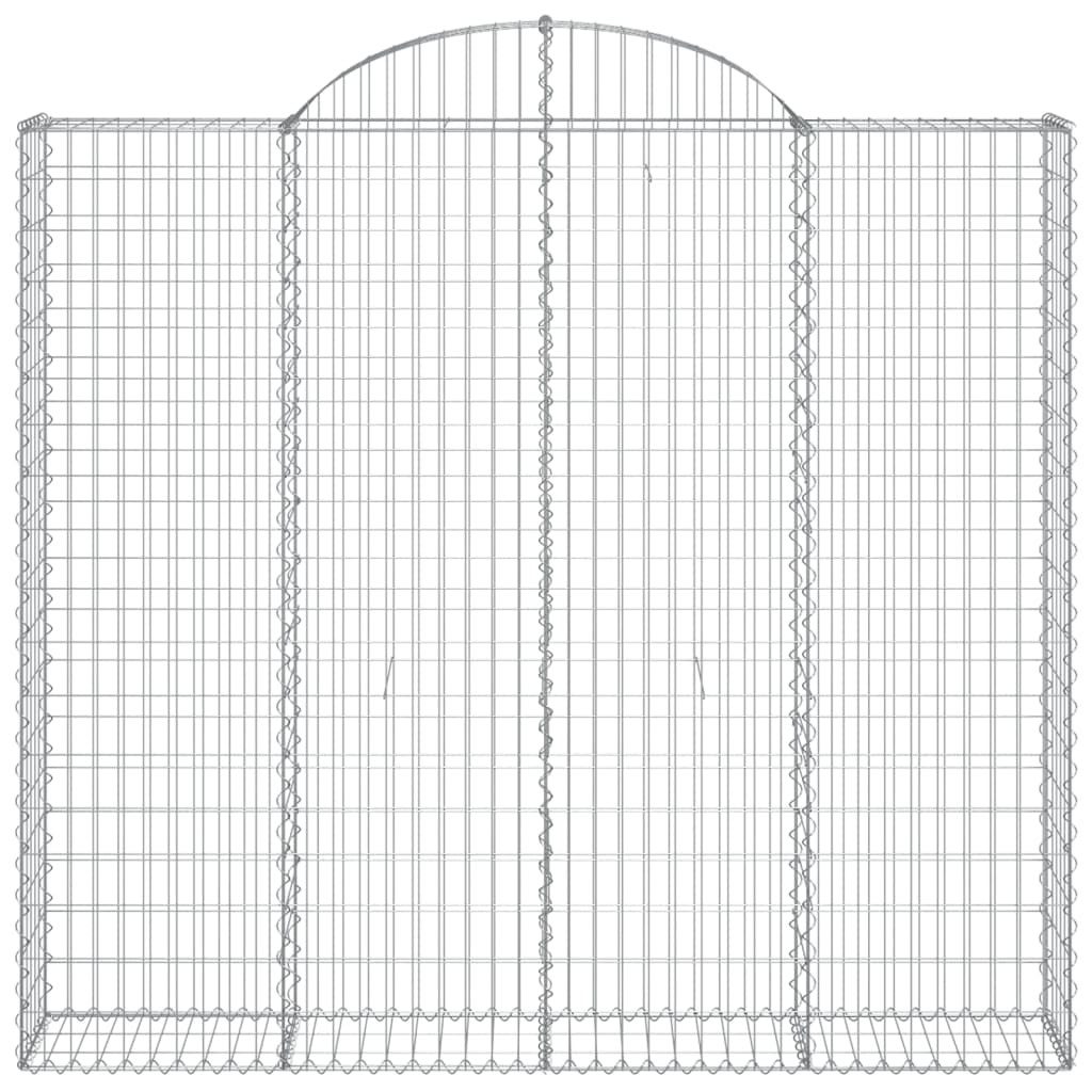 Cestos gabião arqueados 11 pcs 200x50x180/200 ferro galvanizado
