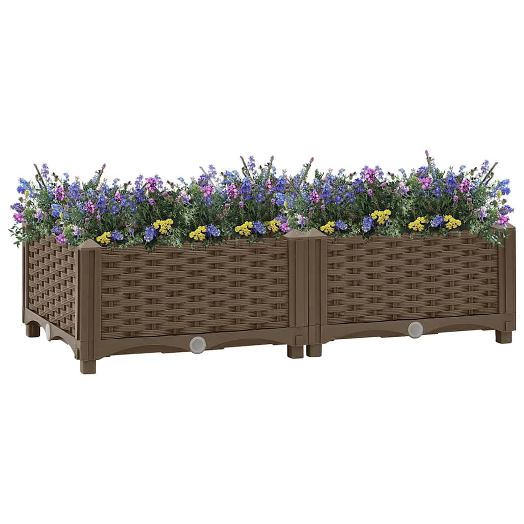 Canteiro elevado 80x40x23 cm polipropileno