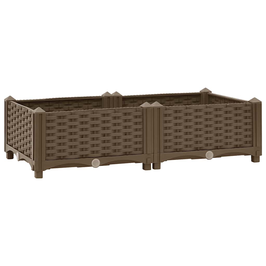 Canteiro elevado 80x40x23 cm polipropileno