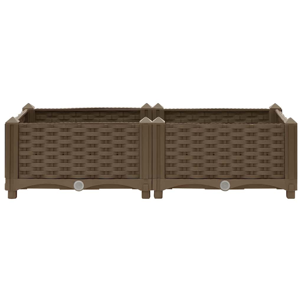 Canteiro elevado 80x40x23 cm polipropileno