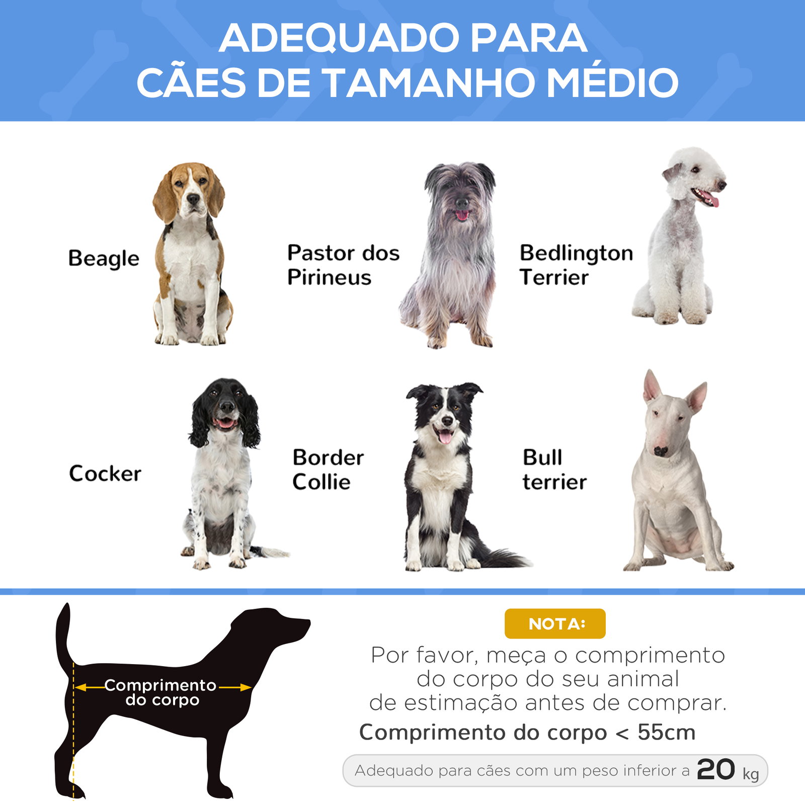 Cama elevada para cães respirável para cães pequenos 106x81x33 cm tecido de textilene encosto inclinável estrutur