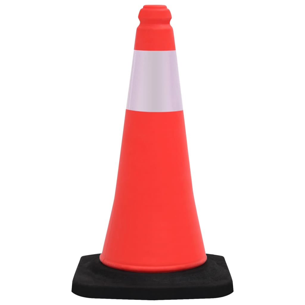 Cones de sinalização refletores com bases pesadas 10 pcs 50 cm