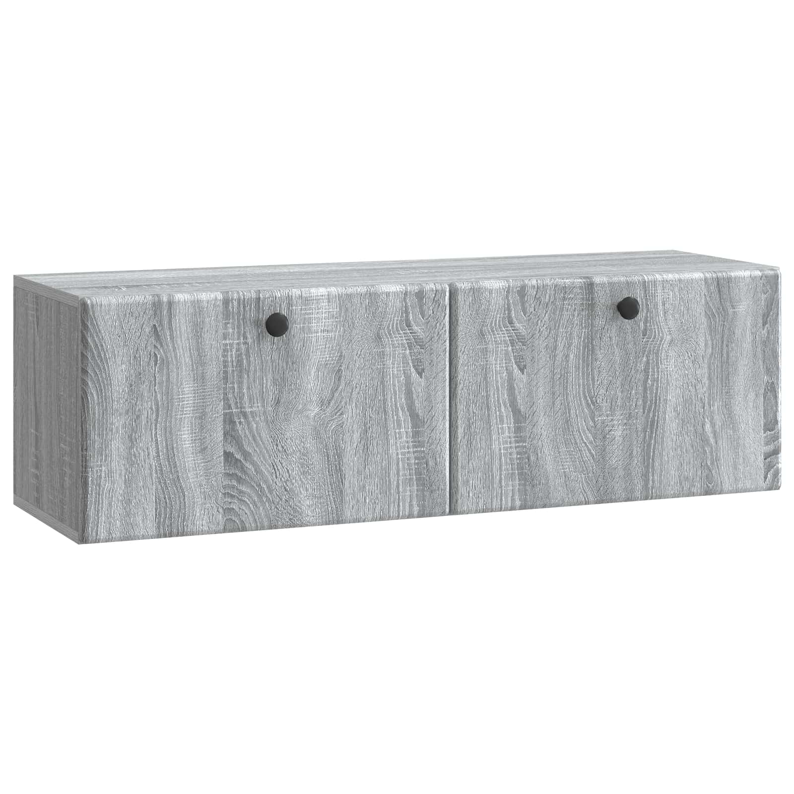 Gabinete de TV de parede 98 x 31 x 30 cm sonoma cinzento
