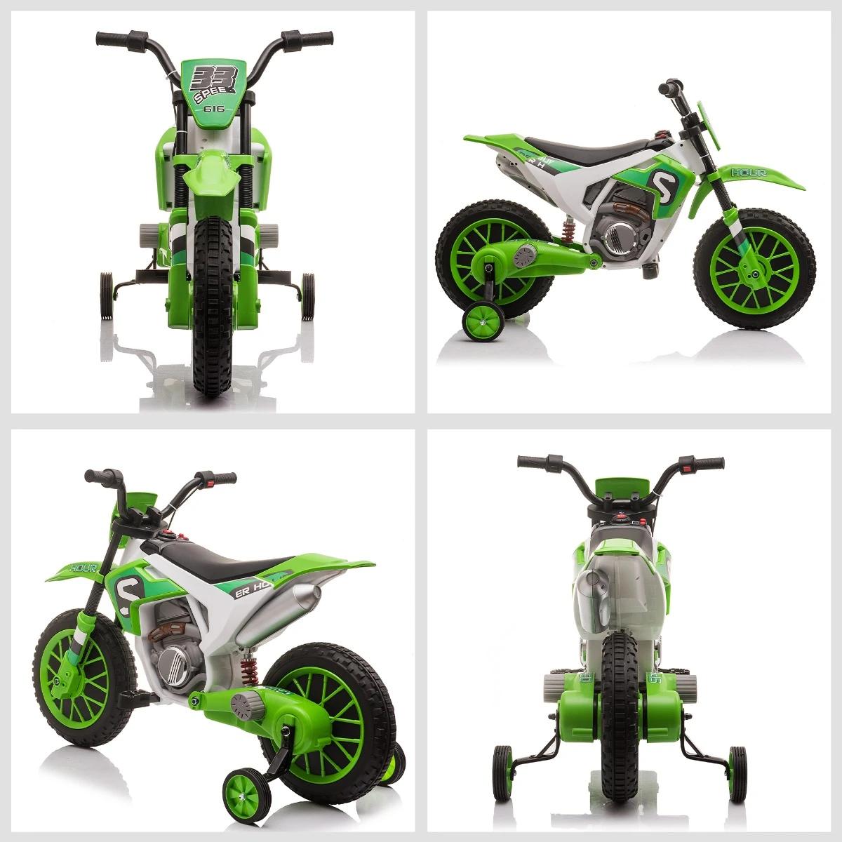 Mota Elétrica para Crianças acima de 3 Anos 12V Mota de Brinquedo Infantil com 2 Rodas de Equilíbrio Velocidade Máx. 8km/h Arran