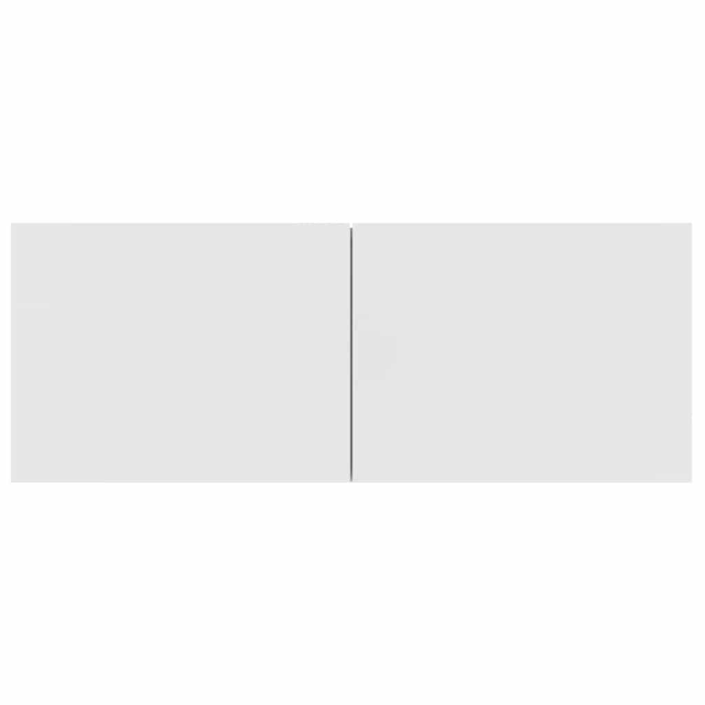 Móveis TV 2pcs 80x30x30cm derivados de madeira branco