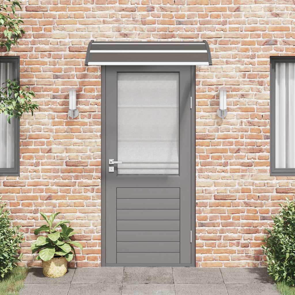 Toldo de porta 120x75 cm PC preto