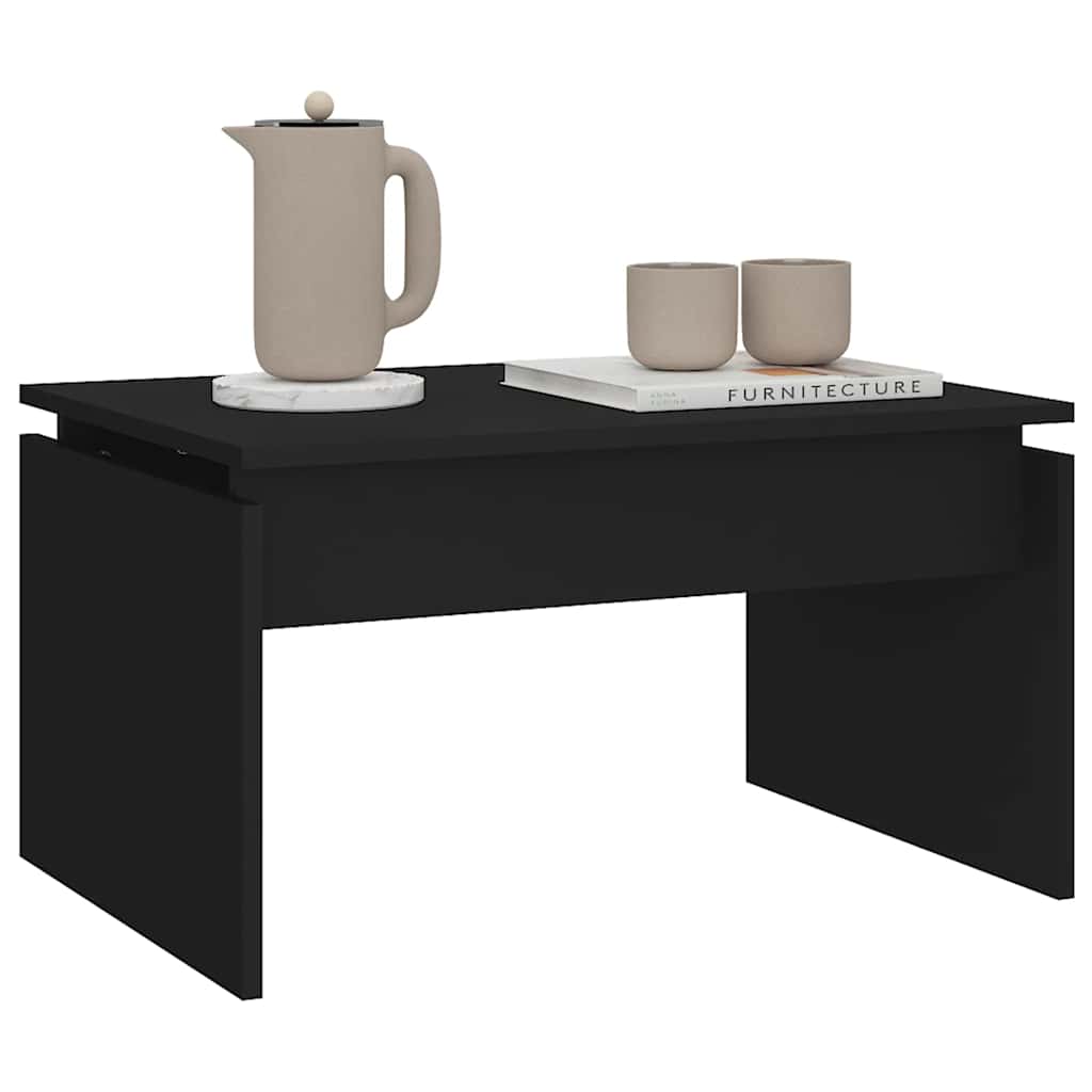 Mesa de centro 68x50x38 cm derivados de madeira preto