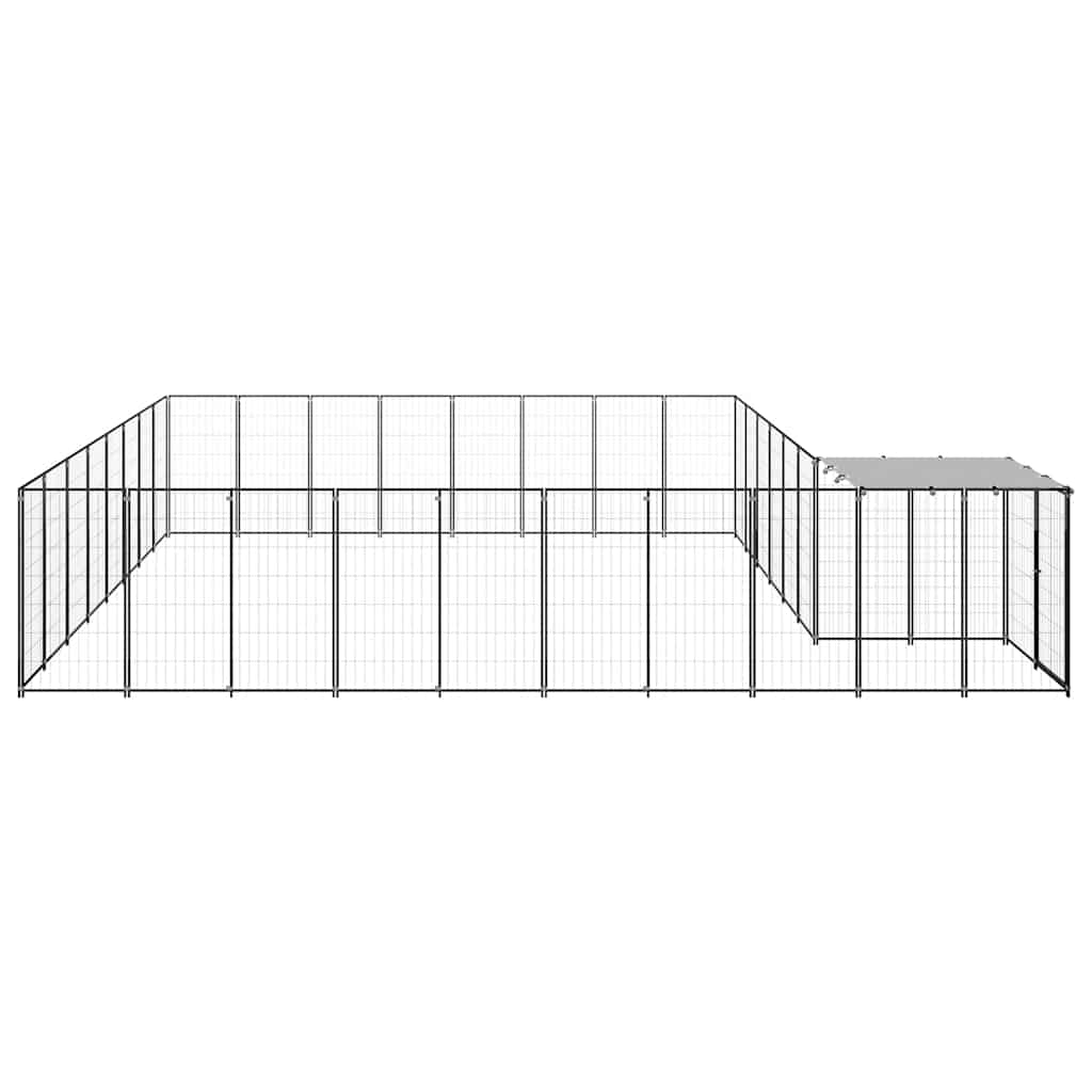 Canil 20,57 m² aço preto