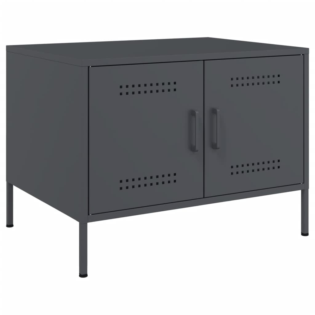Mesa de centro 68x50x50,5 cm aço antracite