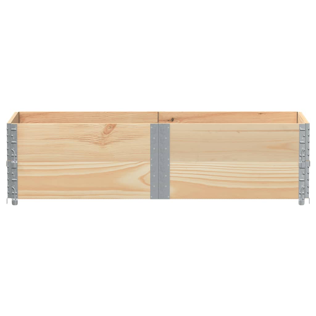 Colares para paletes 2 pcs 150x50 cm madeira de pinho maciça