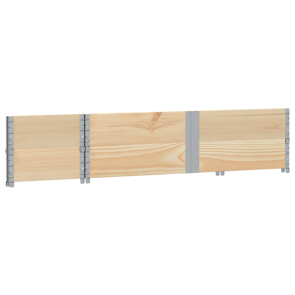 Colares para paletes 2 pcs 150x50 cm madeira de pinho maciça