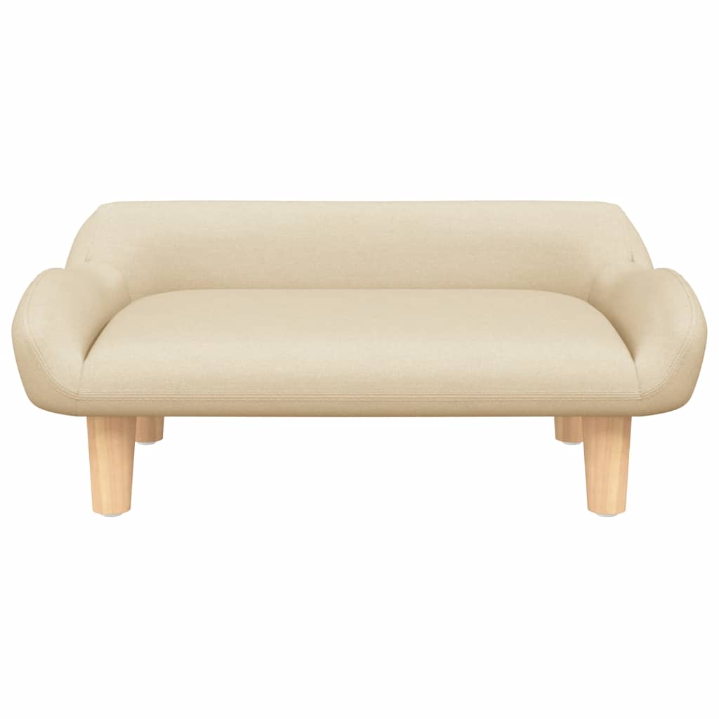 Sofá infantil 70x40x24 cm tecido cor creme