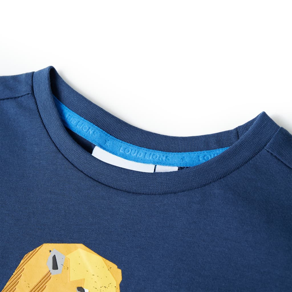 T-shirt para criança azul-escuro 116