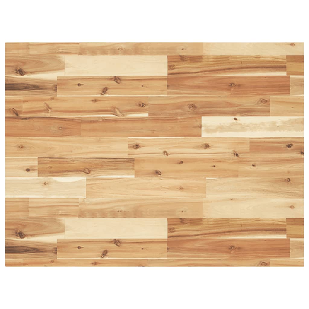 Tampo p/ móvel de wc 100x60x4cm acácia maciça acabamento a óleo