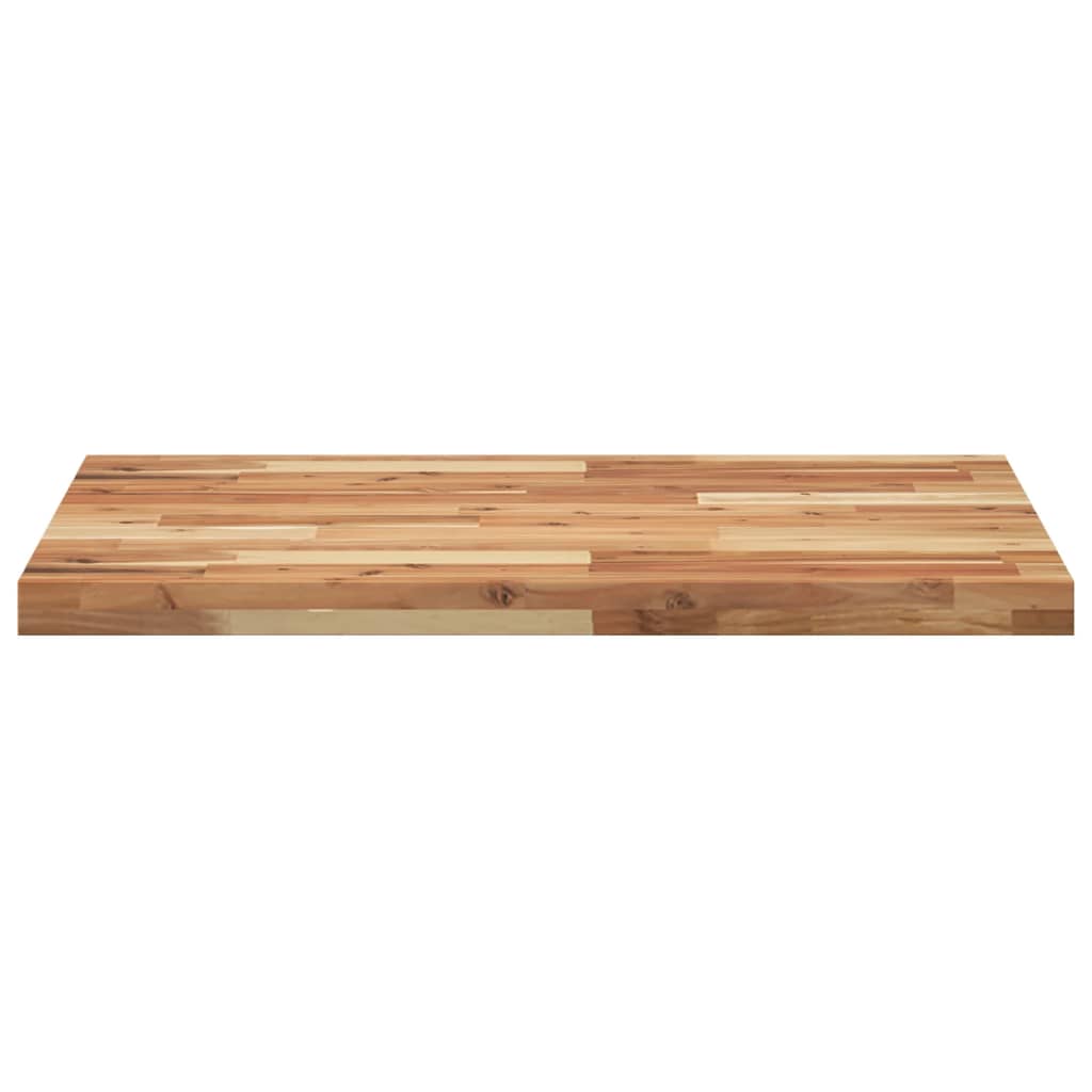 Tampo p/ móvel de wc 100x60x4cm acácia maciça acabamento a óleo