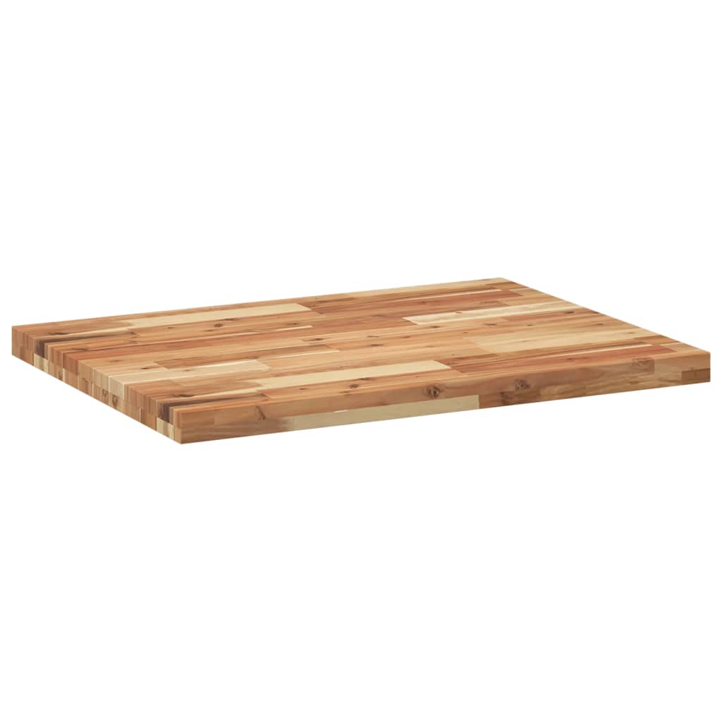 Tampo p/ móvel de wc 100x60x4cm acácia maciça acabamento a óleo