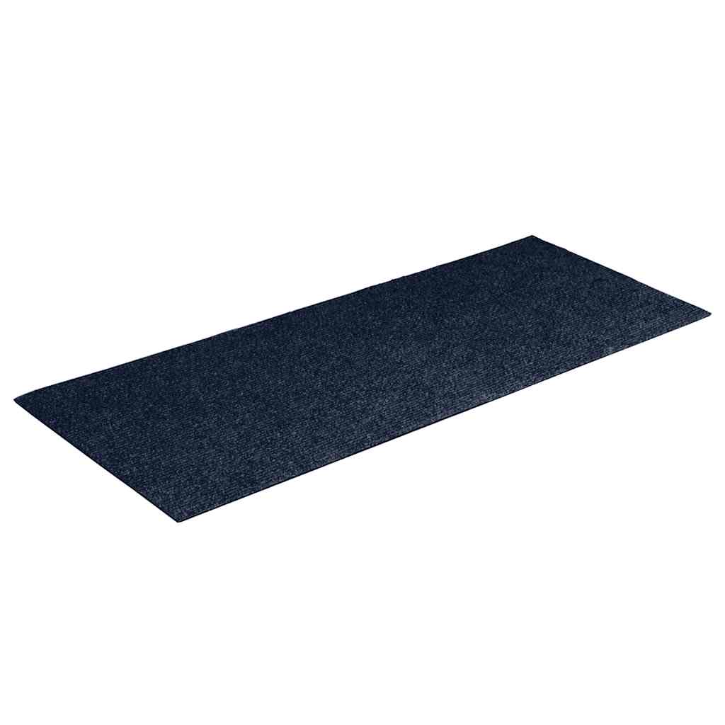 Tapetes de escada autoadesivos 30 peças 60x25 cm azul marinho retangular