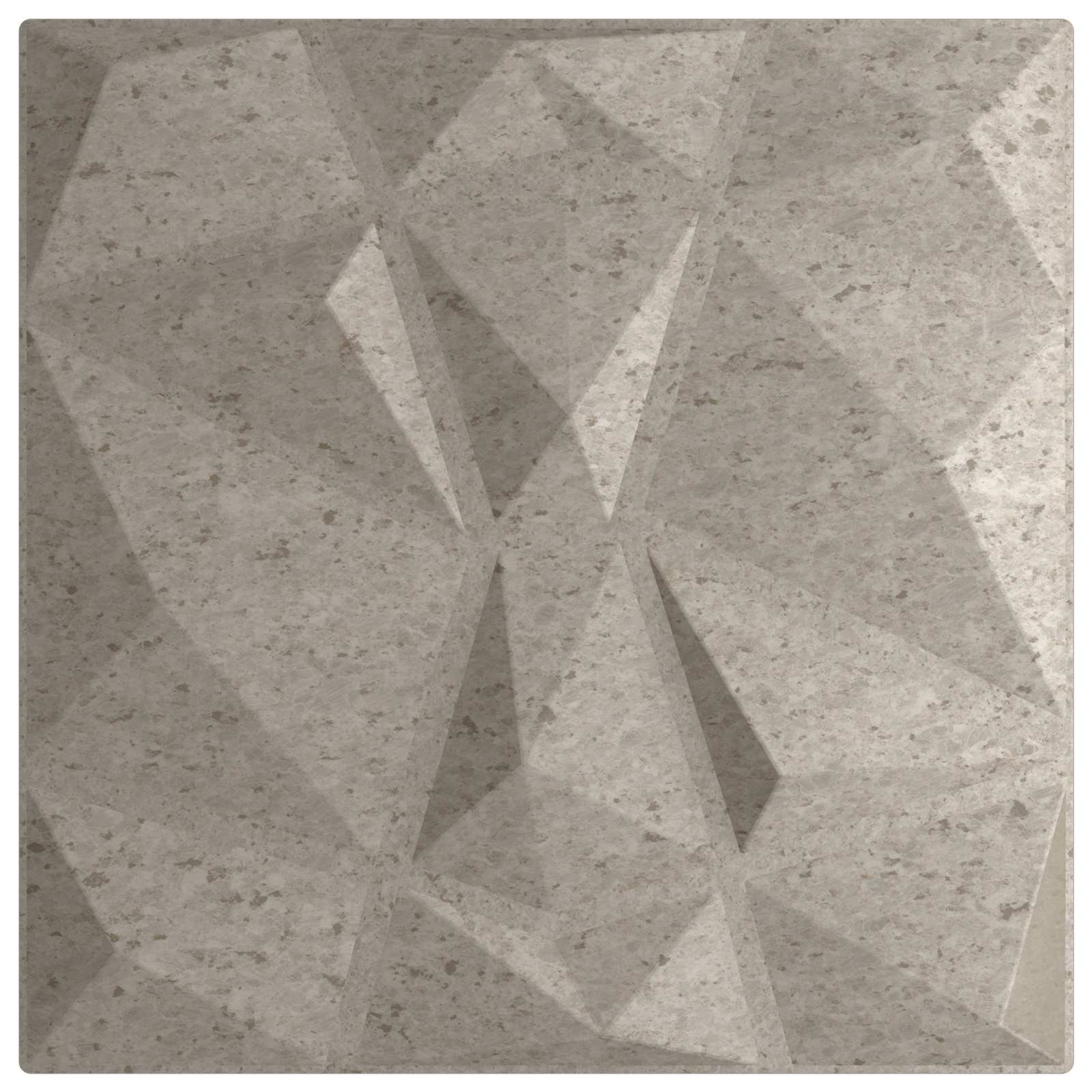 Painéis de parede 24 unid. 50 x 50 cm cinzento cimento