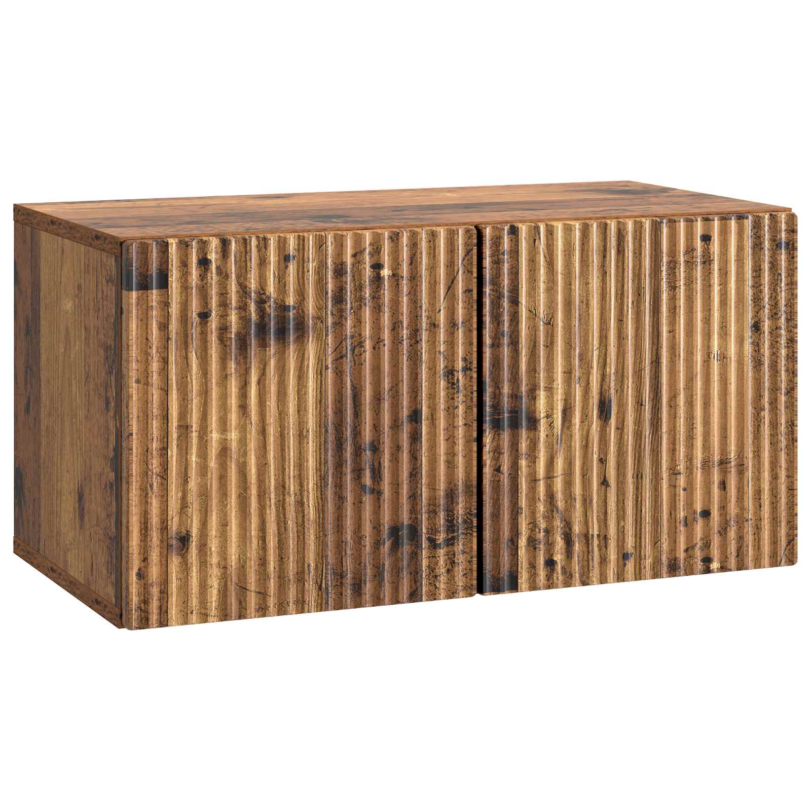 Gabinete de TV de parede madeira antiga 59,5 x 31 x 30 cm