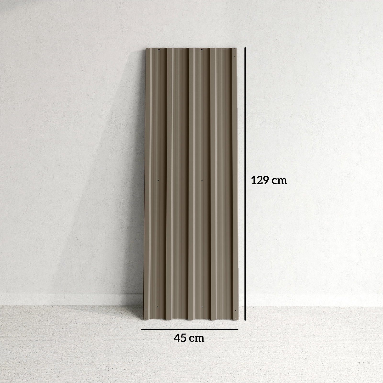 Conjunto de 12 painéis para telhado de aço galvanizado 7 m² para abrigos e garagens 129x45 cm castanho