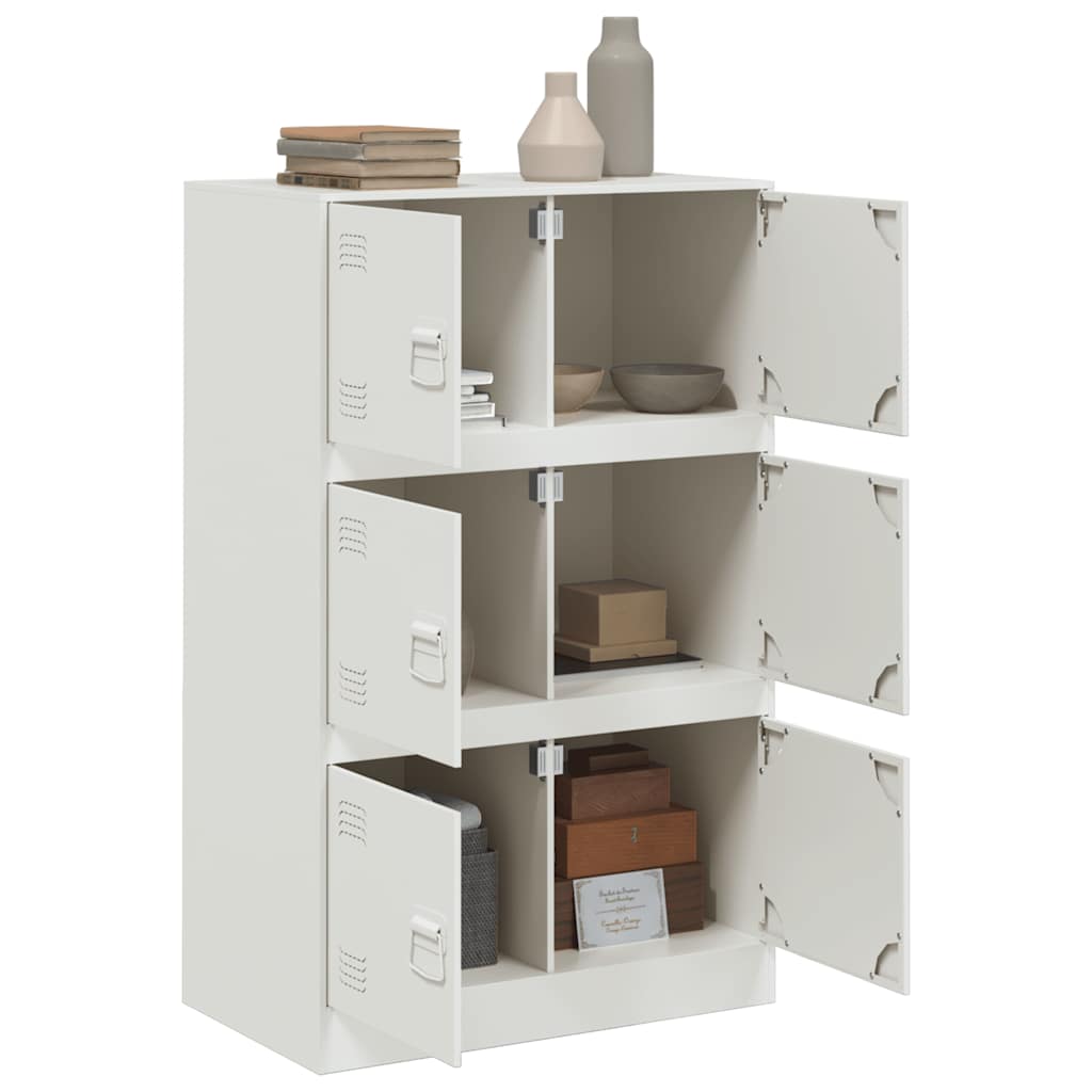 Aparador 67x39x107 cm aço branco