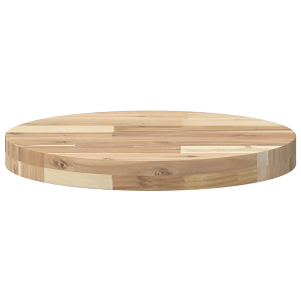 Tampo de mesa redondo ø40x4 cm madeira de acácia maciça