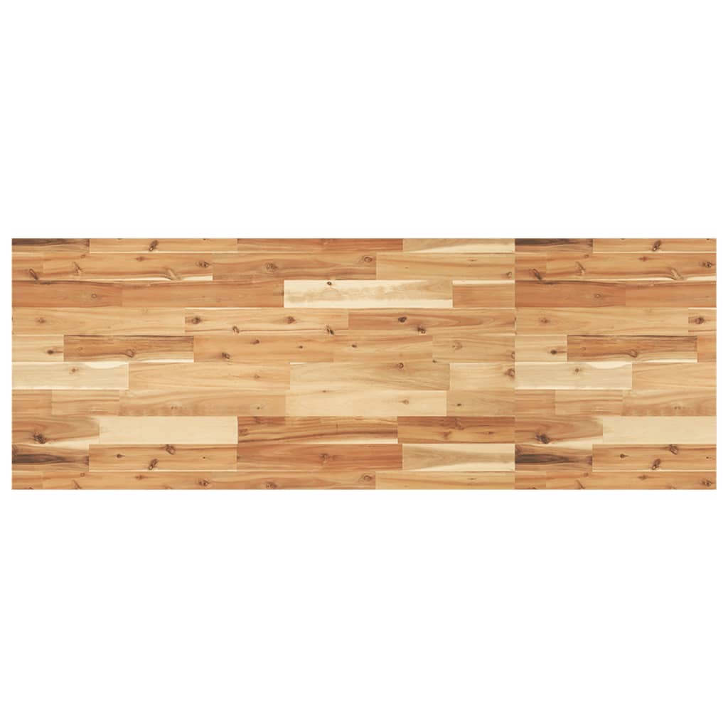 Tampo p/ móvel de wc 120x50x2cm acácia maciça acabamento a óleo