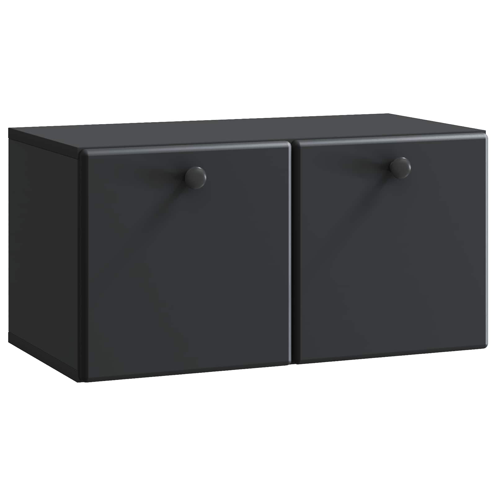 Gabinete de TV de parede 59,5 x 31 x 30 cm preto