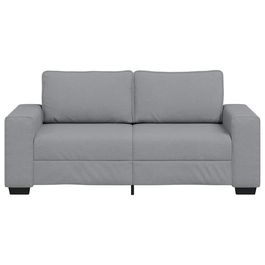 Sofá de 2 lugares em tecido 180x77x82 cm cinzento-claro