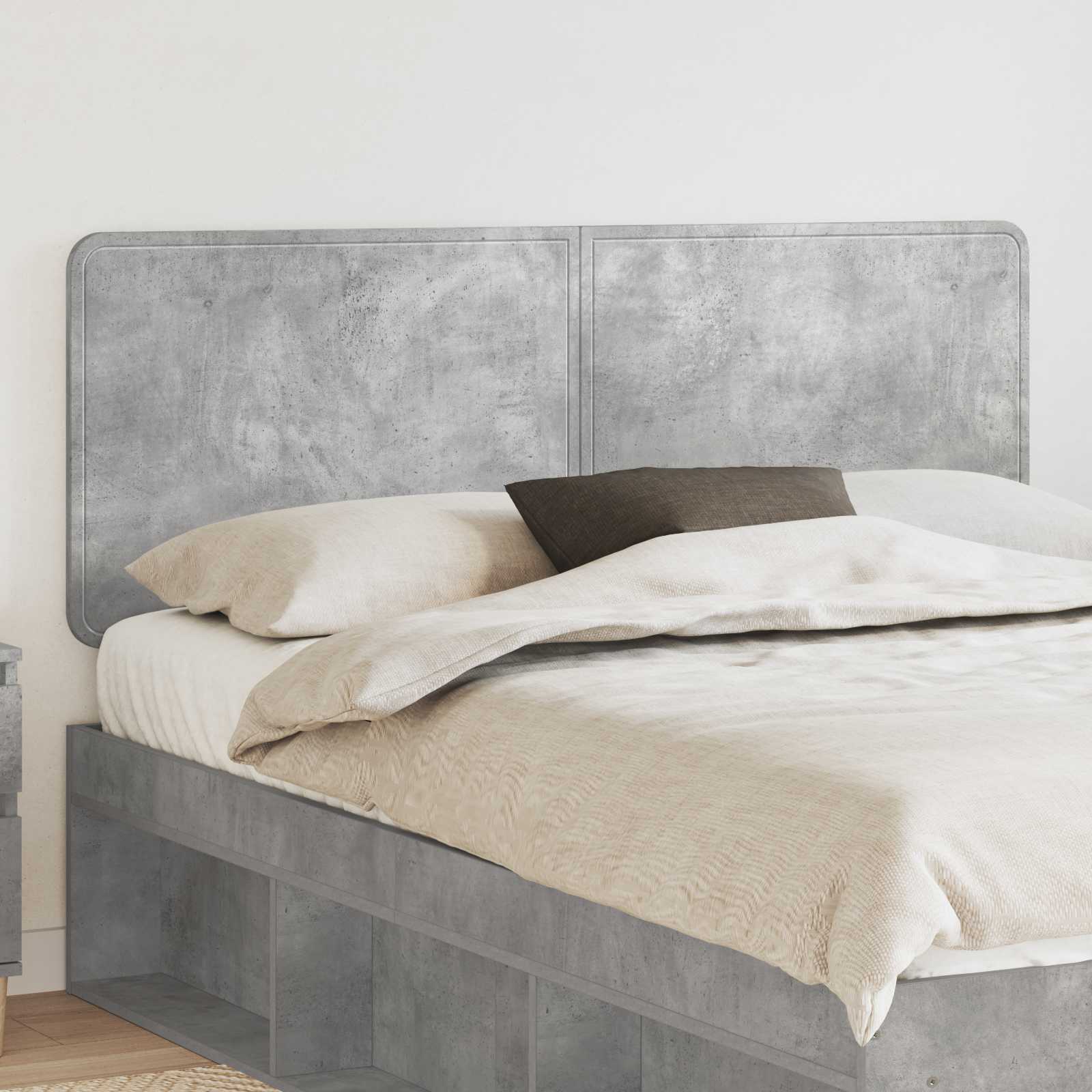 Cabeceira cinzento derivados de madeira