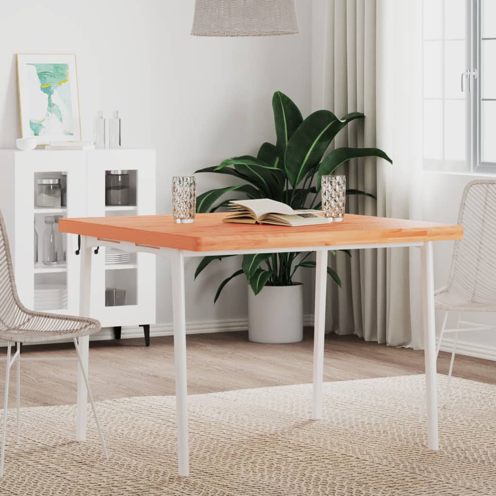 Tampo de mesa quadrado 90x90x4 cm madeira de faia maciça