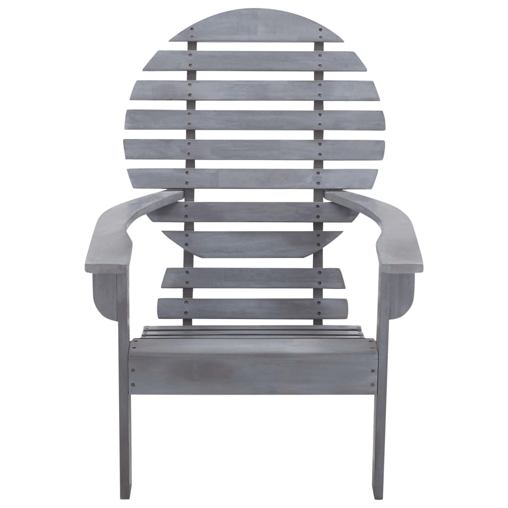 Cadeira adirondack em madeira de acácia maciça cinzento