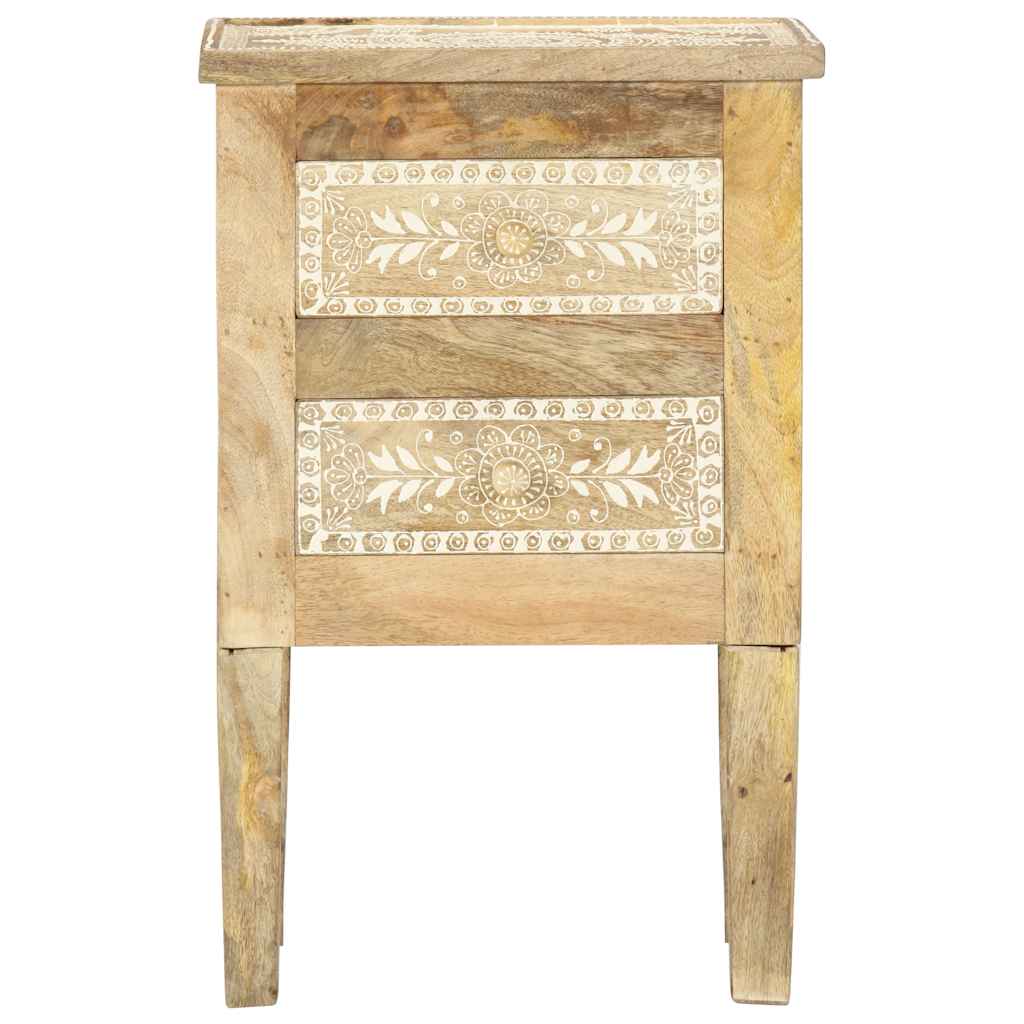 Mesa de cabeceira pintada à mão 40x30x60 cm mangueira maciça