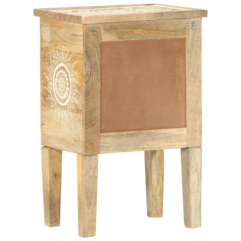 Mesa de cabeceira pintada à mão 40x30x60 cm mangueira maciça