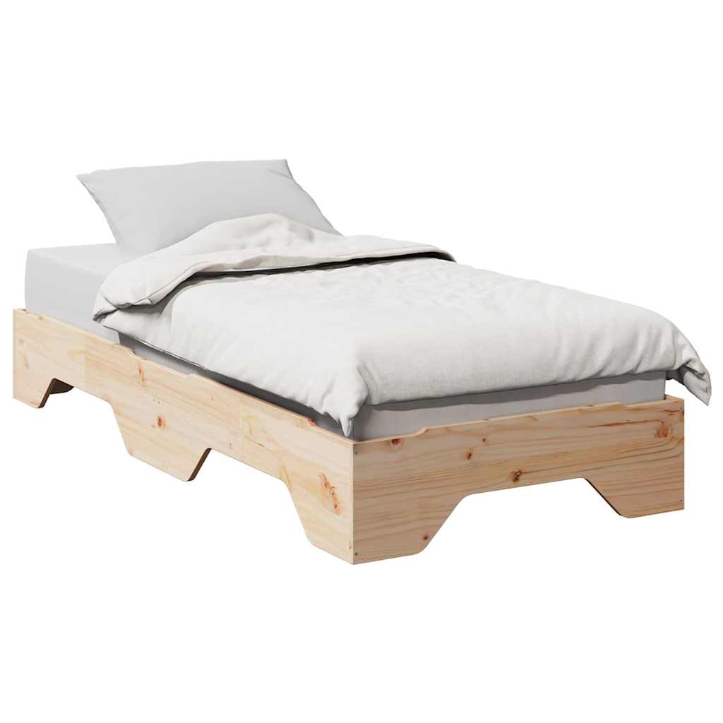 Cama sem colchão empilháveis 75x190 cm madeira maciça
